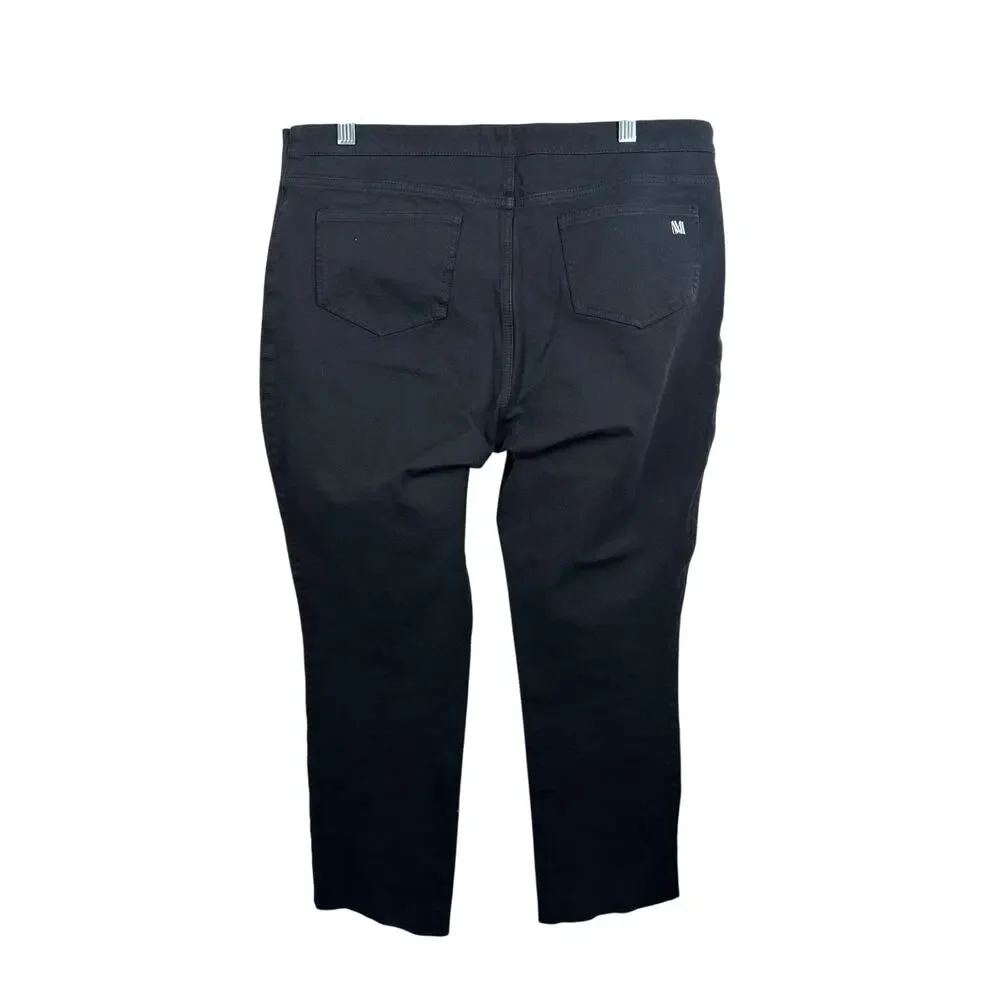 MM Lafleur The Hockley Jean  Eco Better Than Denim Cropped Size 14 Black EUC